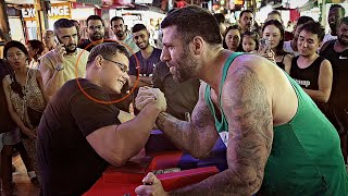 Can You Beat This SCHOOLBOY at ARM WRESTLING  50 [upl. by Aillimac229]