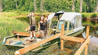 Remote ALASKA Dock Build  Summer Fishin [upl. by Ammamaria]