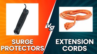 Surge Protectors vs Extension Cords  Safety Functionality And Uses Which Should You Buy [upl. by Suivatra]