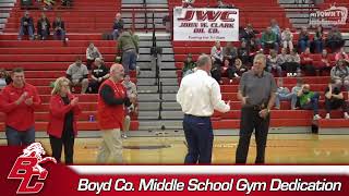 Boyd County Middle School Gym Dedication [upl. by Aztiraj]