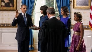 President Obama takes the Oath of Office [upl. by Erodroeht]