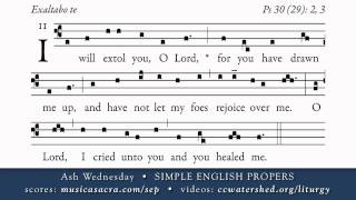 OFFERTORY • Ash Wednesday • SIMPLE ENGLISH PROPERS [upl. by Ezechiel]