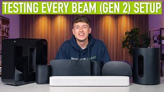 Testing EVERY Sonos Beam Gen 2 Surround Sound Setup [upl. by Adyaj]