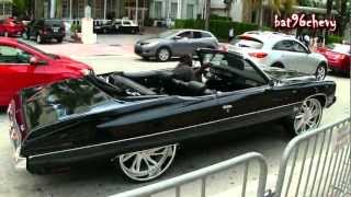 72 Impala Donk Vert on 26quot BRUSHED Asantis MEAN MOTOR  1080p HD [upl. by Nirhtak]