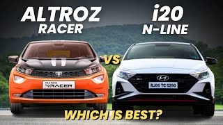 🔥Tata Altroz Racer vs Hyundai i20 NLine🔥Altroz Racer vs i20 n line  Altroz Racer 2024 [upl. by Nnaynaffit]