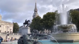 Trafalgar Square  Commemorates the Battle of Trafalgar the British Naval Victory  London [upl. by Elberfeld]