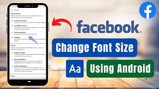 How to Change Font Size in Facebook [upl. by Llertnahs293]