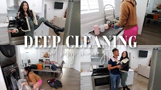 DEEP cleaning amp baby shower gifts💙👶🏻✨  VLOGMAS [upl. by Eyar]