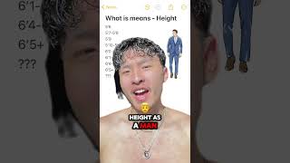 What your height means  male edition shorts fyp relatable funny jokes [upl. by Ramsden289]