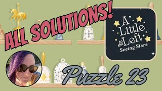 Seeing Stars DLC  Puzzle 23  Bells  All Solutions  A Little to the Left [upl. by Yennaiv324]