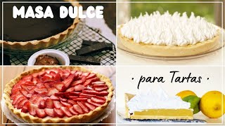 Masa Dulce Sablée para Tartas  Receta Básica y Fácil para Masa Quebrada Dulce [upl. by Lodnar]