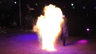 Große Feuershow mit dem Ensemble quotFeuerflugquot auf dem Lichterfest Todtmoos 2019 [upl. by Retswerb]