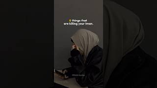 6 Things that are killing your imaan 💔  Allahu Yalamu Nasheed shorts islamic youtubeshorts [upl. by Ferree]