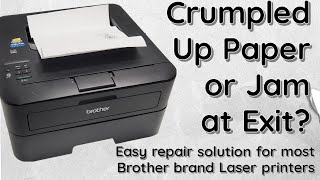 How To Fix Crumpled Paper Jam Issue on BROTHER Laser Printer [upl. by Anear]