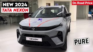 New Tata Nexon Pure 2024 Model  2024 Nexon Base Model  Tata Nexon 2024 New Model [upl. by Ayle]