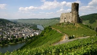 BernkastelKues in Mosel in Germany  travel video about German Moselle Valley [upl. by Namad]