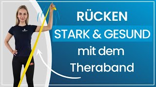 10 Minuten Theraband Übungen für einen starken und gesunden Rücken [upl. by Ynaoj]