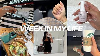 week in my life  new nails girls night shopping new perfume Lululemon haul grwm self care [upl. by Cila663]