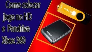 Como colocar jogo no HD ou Pendrive do Xbox 360 2 [upl. by Adirahs]