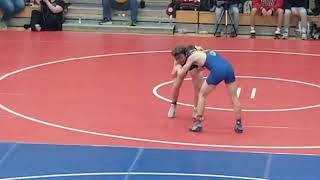 Alex Sprague East Noble pins Graham Blythe Dekalb 516 [upl. by Rosel]