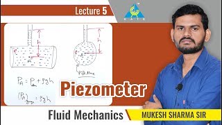 Piezometer  Lecture 5  Fluid Mechanics [upl. by Lucienne310]