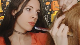 ASMR Girl in The Back Of Class Plays With Your Hair Scalp treatment [upl. by Drawd]