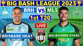 Brisbane Heat vs Melbourne Stars  BRH vs MLS Live 1st T20 Match Big Bash League 202324 [upl. by Ameline472]