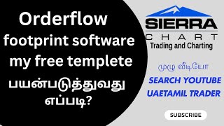 Sierra Chart Footprint Trading Setup in Tamil  StepbyStep Guide [upl. by Aikat]