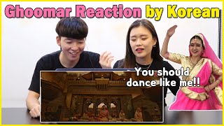 Ghoomar Reaction by Korean｜Deepika Padukone｜Ranveer Singh  Padmaavat  Foreigners Reaction [upl. by Ahsil]