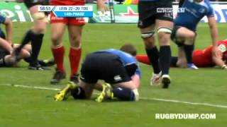 Leinster vs Toulouse  HEC 2011 Semi final highlights [upl. by Pepillo79]