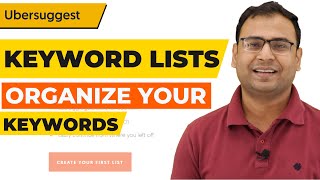 How to Use Keyword Lists in Uber Suggest  Combined Keywords List  UberSuggest Course 6 [upl. by Mccallum]