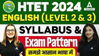 HTET Syllabus 2024  HTET TGTPGT English Syllabus amp Exam Pattern 2024 [upl. by Tabib450]