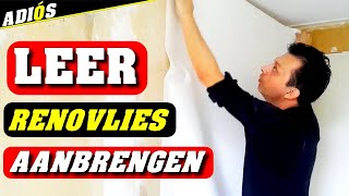 LEER RENOVLIES BEHANG AANBRENGEN ZOALS EEN PROF DAT DOET Renovlies behang aanbrengen stap voor stap [upl. by Ingmar677]