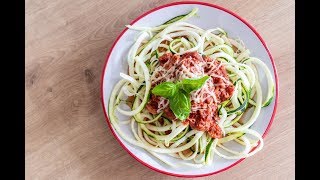 Slanke Courgette “Spaghetti” met Tonijnsaus [upl. by Rima249]