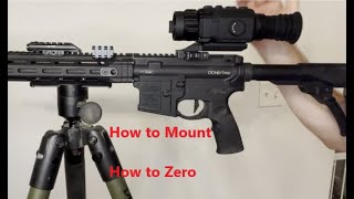 AGM Rattler V2 How to Mount and Zero your scope [upl. by Legir515]