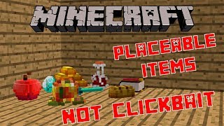 Minecraft  Placeable Items  Mod Showcase [upl. by Jaclin]