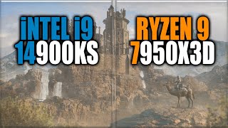 14900KS vs 7950X3D Benchmarks  Tested in 15 Games and Applications [upl. by Anirehc]