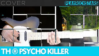 como tocar PSYCHO KILLER en guitarra TALKING HEADS ⭐️ COVER  ACORDES  RITMO  TABS [upl. by Kant613]