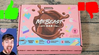 FEASTABLES REVIEW I bought MR BEASTS CHOCOLATE Bars Are They Any Good Am I a WINNER [upl. by Erdnaxela980]