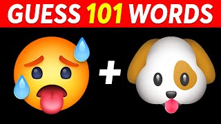 Guess the WORD by EMOJI  101 Words  Guess The Emoji [upl. by Gilroy]