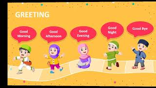 BAHASA INGGRIS  GREETING KELAS 1 [upl. by Hilario]