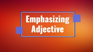 Emphasizing Adjective  Learning Easier  English Grammar  Examples  Possessive  Distributive [upl. by Arotak]