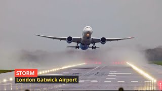 Pilots Brave Storms to Get off the Ground [upl. by Geanine745]