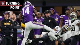 Keenum to Diggs Provides the quotMiracle in Minneapolisquot NFC Divisional Round  NFL Turning Point [upl. by Rabah]