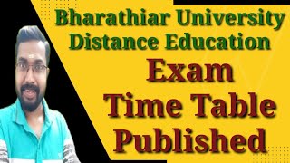 Bharathiar University Distance Education Exam Time Table PublishedKCS Classes [upl. by Seiuqram]