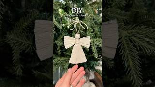 Macrame Angel Tutorial  link 🔝 christmasdecoration diy ornament crafts handmadegifts easy [upl. by Yasdnil]