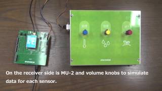 Example of using Arduino and Bluetooth together with low power transceiver modules MU2 [upl. by Ydroj]