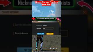 Nickname already exists problem  problem solve  Free Fire ma name change problem ff shorts [upl. by Blackwell]