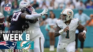 New England Patriots vs Miami Dolphins  2023 Week 8 Game Highlights [upl. by Florine553]