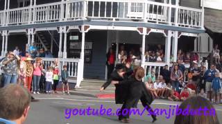 Old West cowboy stunt show in Jackson Wyoming [upl. by Arocahs488]